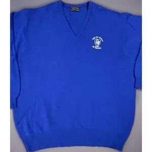 Lyle & Scott Old Course St. Andrews 100% Wool‎ Sweater Mens Size XL Golf Vintage
